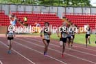 Under-13 girls 200 metres at the North Eastern Championships, Gateshead International Stadium.  Photos: David T. Hewitson/Sports for All Pics